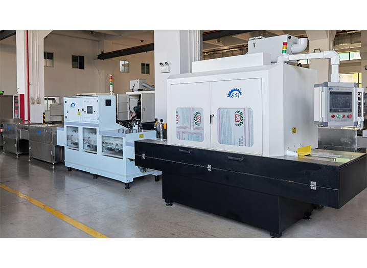 太倉自動化去毛刺+三工位高壓水噴淋清洗（含防銹）+烘干生產(chǎn)線（可延伸至視覺檢測）